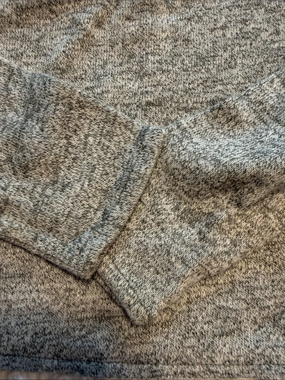 GAP Girls' Heather Gray Long-Sleeve Top with Lace Hem